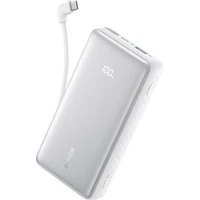 Anker Zolo powerbanka 10000mAh, 22,5W s káblom USB-C biela - Powerbanky