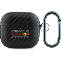 Oracle Red Bull Racing PU Karbónové puzdro AirPods 4 čierne - Puzdra