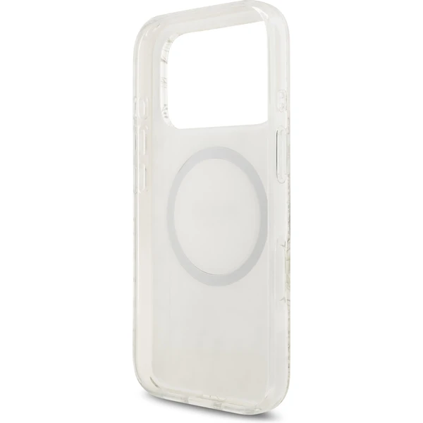 Guess IML Flowers Allover Strap MagSafe kryt iPhone 17 Pro biely - Puzdra - Obrázok c7a03323743240e7885a9e29666244a6