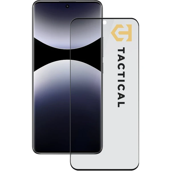 Tactical Glass Shield Privacy Stealth 5D sklo Xiaomi Redmi Note 14 Pro 4G/5G/Poco X7 5G čierne - Ochranné fólie a sklo - Hlavný obrázok