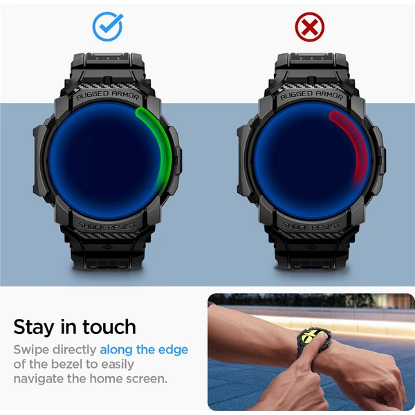 Spigen Rugged Armor Pre púzdro Samsung Galaxy Watch7 (44mm) matne čierne - Puzdra - Obrázok c7d6037fe404424dbe172a2b5da2cd62