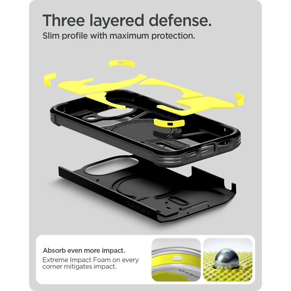 Spigen Tough Armor MagSafe kryt Google Pixel 10a čierny - Puzdra - Obrázok c80592c8c22549bf8b074fd7dc4c4833