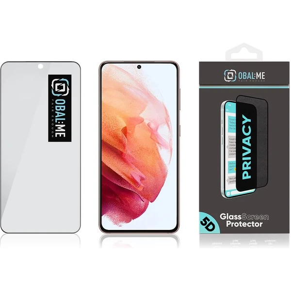 OBAL:ME Privacy 5D tvrdené sklo Samsung Galaxy S21 čierne - Ochranné fólie a sklo - Obrázok c80a4658b2414e8faf0baf4d538ce0e4