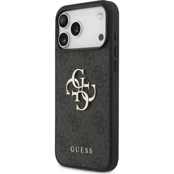 Guess PU 4G Metal Logo kryt iPhone 17 Pro Max sivý - Puzdra - Obrázok c80c42bcdfb045ed857029ef47ec813b