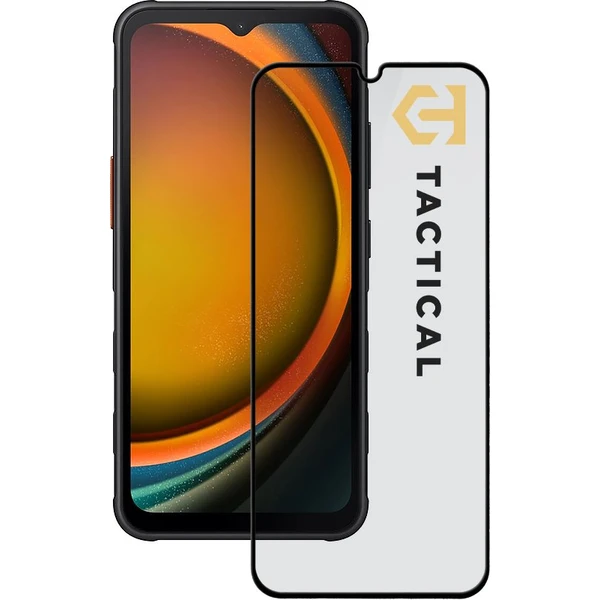 Tactical Glass Shield Privacy Stealth 5D sklo Samsung Galaxy Xcover 7 čierne - Ochranné fólie a sklo - Hlavný obrázok