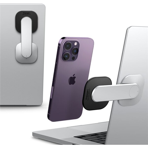 E-shop Spigen OneTap Monitor/Laptop Mount S312 nalepovací MagSafe držiak strieborný