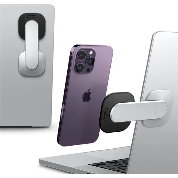 Spigen OneTap Monitor/Laptop Mount S312 nalepovací MagSafe držiak strieborný - Držiaky - Hlavný obrázok
