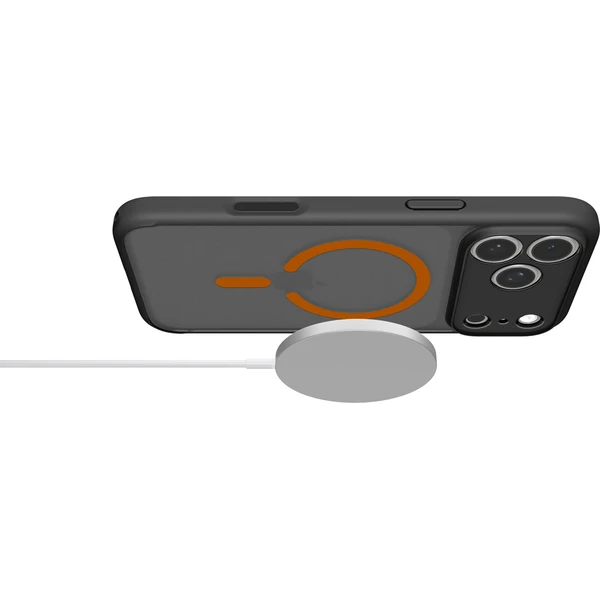 Spigen Ultra Hybrid MagSafe kryt iPhone 18 Pro Max/17 Pro Max mrazivo čierna oranžová - Puzdra - Obrázok c837c261ab0a45bfb694a31d40d8eddd