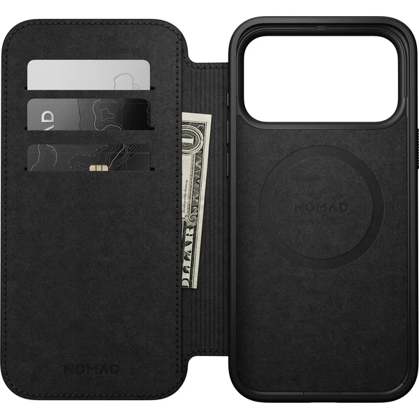 Nomad Modern Leather Folio MagSafe kožené puzdro iPhone 18 Pro Max Brown - Puzdra - Obrázok c847d6b5b69044628c320663eb15481c