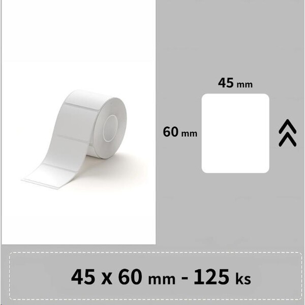 Niimbot štítky R 45x60mm 125ks pre B21, B21S, B3, B1S biele