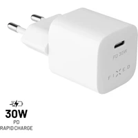 FIXED Mini nabíjačka s USB-C výstupom a podporou PD 30W biela - Nabíjačky