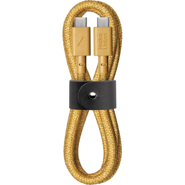 Native Union Belt Cable USB-C/USB-C kábel 1,2m, 60W horčicový - Káble a redukcie - Hlavný obrázok