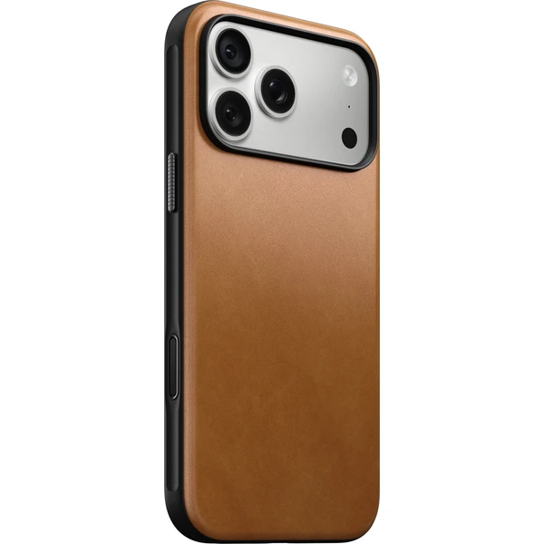 Nomad Modern Leather MagSafe kožený kryt iPhone 17 Pro Max/18 Pro Max English Tan - Puzdra - Hlavný obrázok