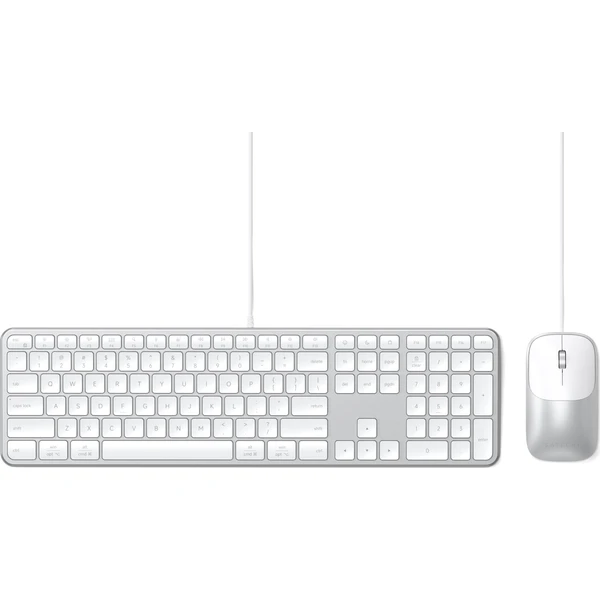 Satechi Slim CLX3 Wired Combo (Keyboard and Mouse) - US English - Silver - Klávesnicové sety - Hlavný obrázok