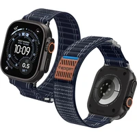 Spigen Fabric Band remienok (suchý zips) Apple Watch 49/46/45/44mm námornícka modrá - Remienky