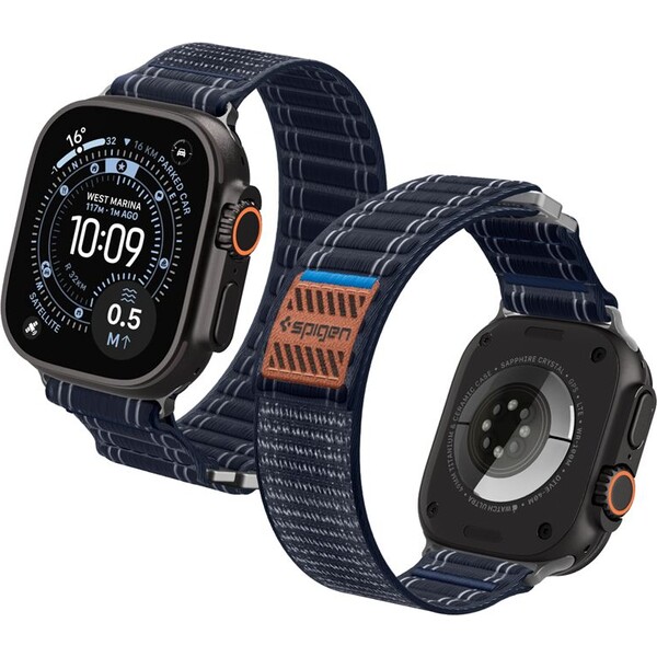 E-shop Spigen Fabric Band remienok (suchý zips) Apple Watch 49/46/45/44mm námornícka modrá