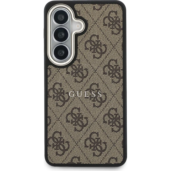 Guess PU Leather 4G Gold Frame Magnetický kryt Samsung Galaxy S26+ hnedý - Puzdra - Obrázok c8a725fc3ecb468a9a15e14545902270