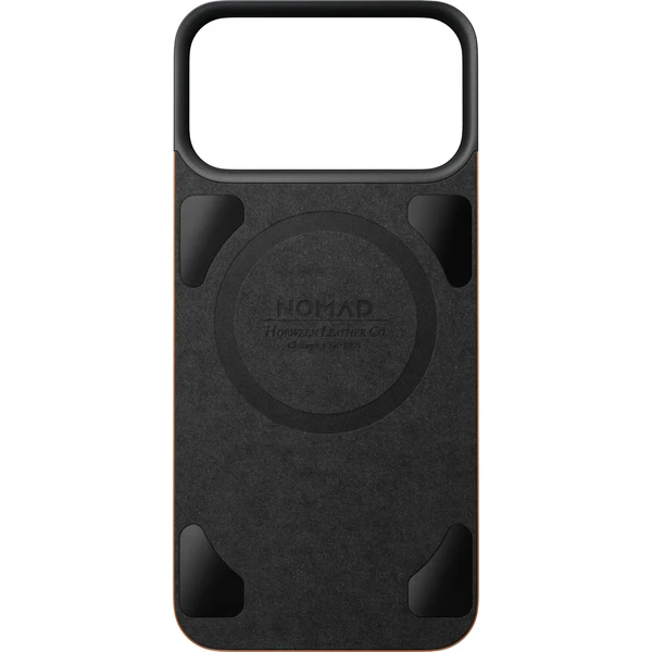 Nomad Magnetic Leather Back (Horween) MagSafe kožený kryt iPhone 18 Pro Max Saddle - Puzdra - Obrázok c8a95b2283d74f5fa4d37cf2f454c9aa