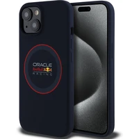 Oracle Red Bull Racing Silicone Red Ring MagSafe kryt iPhone 14 modrý - Puzdra