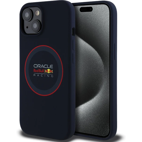Oracle Red Bull Racing Silicone Red Ring MagSafe kryt iPhone 14 modrý - Puzdra - Hlavný obrázok