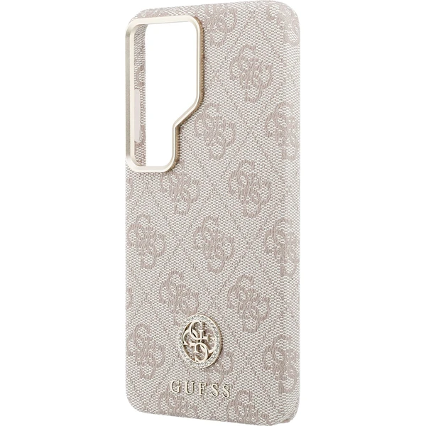 Guess PU koža 4G Strass Logo Zlatý rám Magnetický kryt Samsung Galaxy S26 Ultra ružový - Puzdra - Obrázok c902b7cf50fd4bbda36483e59e54eb36