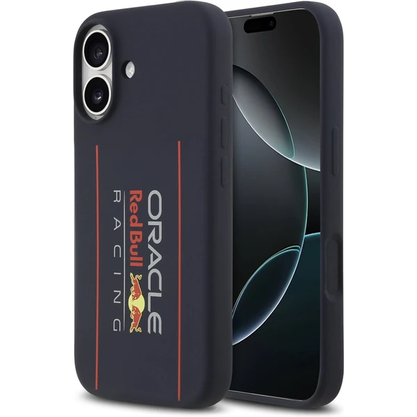 Oracle Red Bull Silicone Vertical Logo MagSafe kryt iPhone 17 modrý - Puzdra - Hlavný obrázok