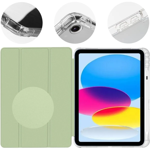 OBAL:ME MistyTab púzdro pre iPad 10.9 (2022)/iPad 11" (2025) svetlo zelené - Puzdra - Obrázok c90bcb8180594eda8db159ed7f5f8805