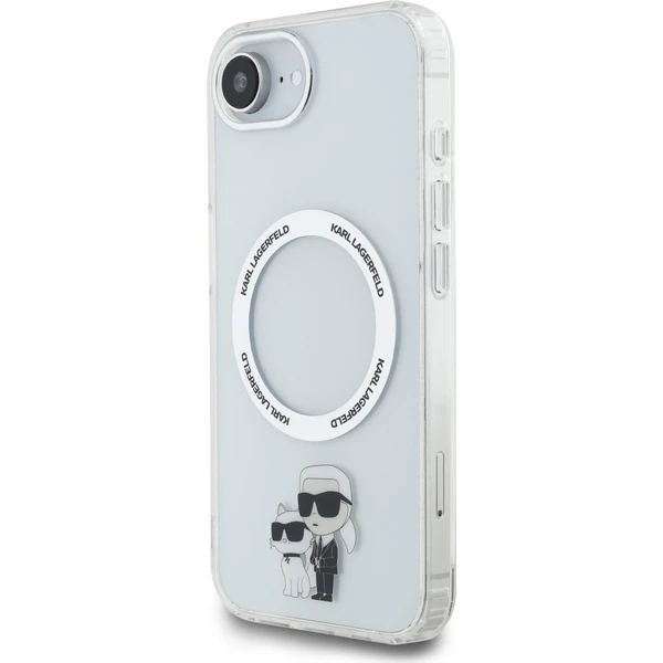Karl Lagerfeld IML Karl a Choupette MagSafe kryt iPhone 17e/16e priehľadný - Puzdra - Obrázok c90f8cdb2962464d801bcaa742a55041