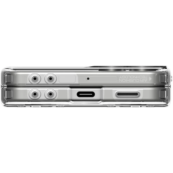 Spigen Ultra Hybrid Pro MagSafe kryt Samsung Galaxy Z Flip7 číry/biely - Puzdra - Obrázok c910dd05096242fd9ad47b40b1d6a2ed