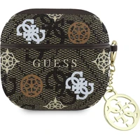 Guess PU 4G Peony Charm Puzdro pre AirPods 4 Brown - Puzdra
