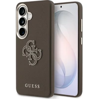 Guess PU 4G Resin Metal Logo kryt Samsung Galaxy S26 hnedý - Puzdra