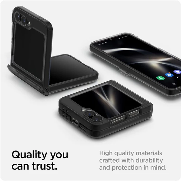 Spigen Ultra Hybrid Pro krytý Samsung Galaxy Z Flip6/Z Flip7 FE sivý - Puzdra - Obrázok c93fc64f19f248c39e36155ec4ae1c27