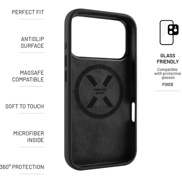 FIXED MagFlow kryt s MagSafe Apple iPhone 17 Pro čierny - Puzdra - Obrázok c9555420c5334e1391f87e7ab6b7a078