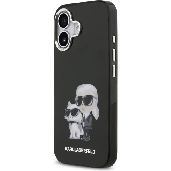 Karl Lagerfeld IML Aquarelle Karl and Choupette kryt iPhone 17 čierny - Puzdra - Obrázok c95cd4eefb6f4c2da7845ab8edb7e0e7