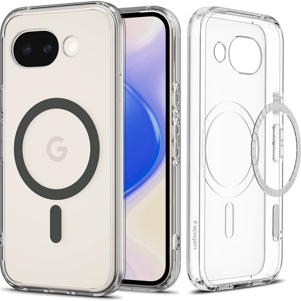 Spigen Ultra Hybrid MagSafe kryt Google Pixel 10a clear graphite - Puzdra - Hlavný obrázok