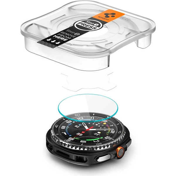 Spigen Glass TR EZ Fit 2 Pack sklo Galaxy Watch8 Classic (46mm) číre (2 ks) - Ochranné fólie a sklo - Hlavný obrázok