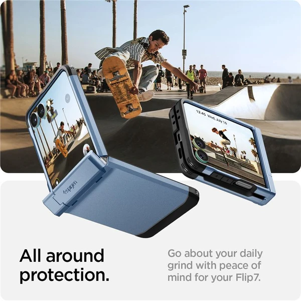 Spigen Tough Armor Pre MagSafe kryt Samsung Galaxy Z Flip7 svetlo modrý - Puzdra - Obrázok c995c2d6adeb4bb0aae7c2f1953a2ef7