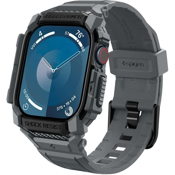 Spigen Rugged Armor Pro remienok s puzdrom Apple Watch 10/11 (46mm) sivý - Remienky - Obrázok c9a84a2434e94faea5a9d41793267d88