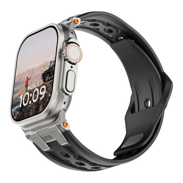 UAG Monarch Strap remienok Apple Watch 49/46/45/44/42mm čierny/titán