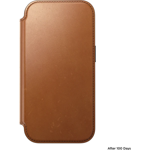 Nomad Modern Leather Folio (Horween) MagSafe kožené puzdro iPhone 18 Pro Saddle - Puzdra - Obrázok c9bac96f1bf048c990bd8acef9a139ae
