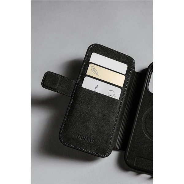 Nomad Modern Leather Folio MagSafe kožené púzdro iPhone 17 Pro Max Brown - Puzdra - Obrázok c9c048e085cf49799331b1f8dbcb49e6