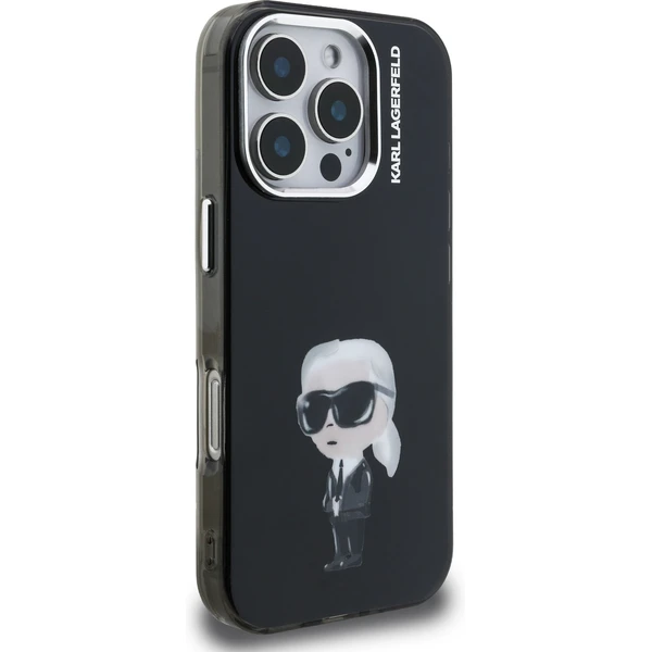 Karl Lagerfeld IML Aquarelle Karl kryt iPhone 16 Pre Max čierny - Puzdra - Obrázok c9df11f9dfc149469e9d8605f8d9c927