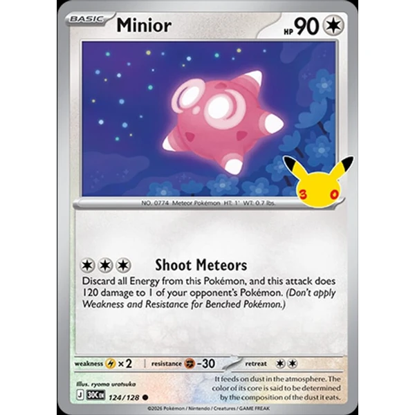 Minior (30C 124) - 30th Celebration [Holo] - Kusové karty - Hlavný obrázok