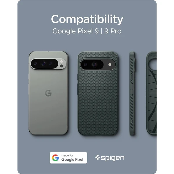 Spigen Liquid Air kryt Google Pixel 9 Pro/Pixel 9 zelený - Puzdra - Obrázok c9e74d9f8a97434f8f3b64a67456b080