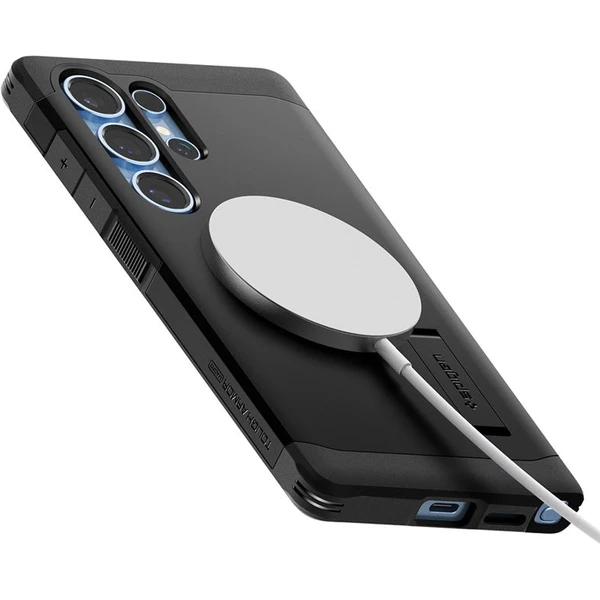 Spigen Tough Armor MagSafe kryt Samsung Galaxy S25 Ultra čierny - Puzdra - Obrázok c9e9c1b8634e4d9ebbef6ced3241ba2f