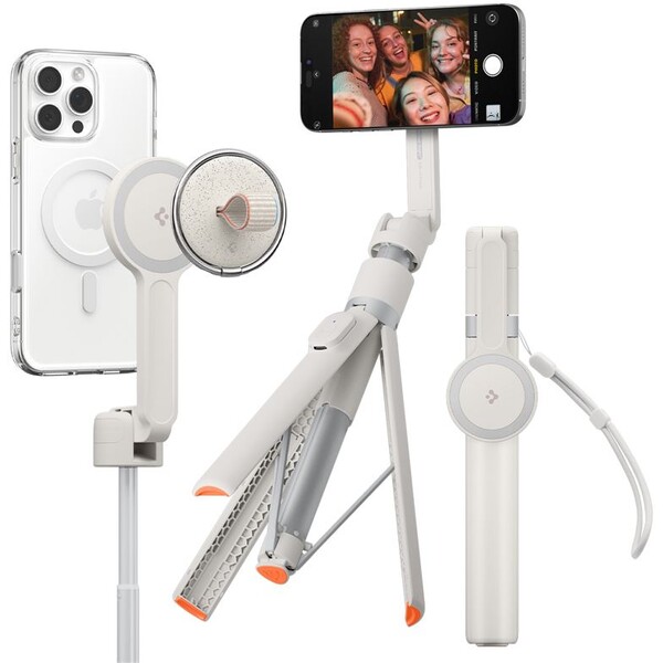 Spigen Selfie Stick MagSafe+ Tripod, dune beige