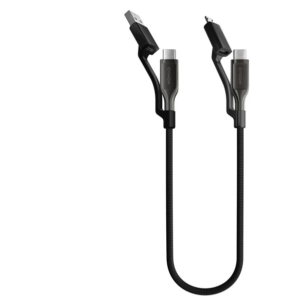 Nomad Universal Kevlar Cable USB-C, 0.3m, carbide - Káble - Hlavný obrázok