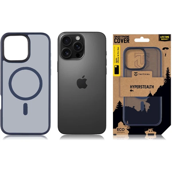 Tactical MagForce Hyperstealth Kryt pre iPhone 16 Pro Max Deep Blue - Puzdra - Obrázok ca4df3c5269b43c18634f20537197c49