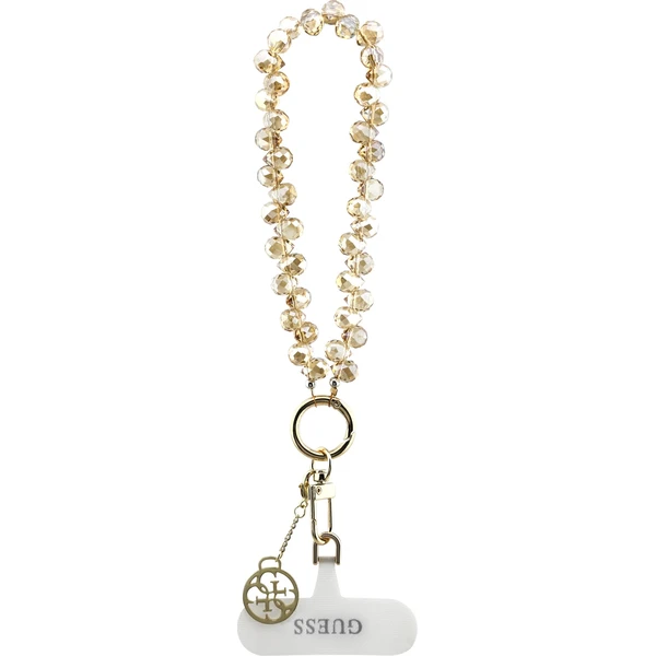 Guess univerzálny popruh na ruku Crystals 4G Charm zlatý - Popruhy a crossbody - Hlavný obrázok