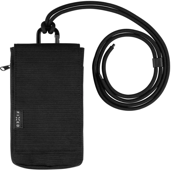 FIXED Camino Case crossbody pre mobilné telefóny do 7", čierne - Popruhy a crossbody - Hlavný obrázok